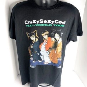 TLC CRAZYSEXYCOOL RETRO WORLD TOUR CONCERT TSHIRT